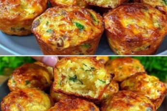 Delicioase brioșe sărate cu dovlecei