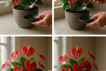 Anthurium înflorește ca un nebun aproape tot timpul anului dacă urmați 7 reguli simple de îngrijire.